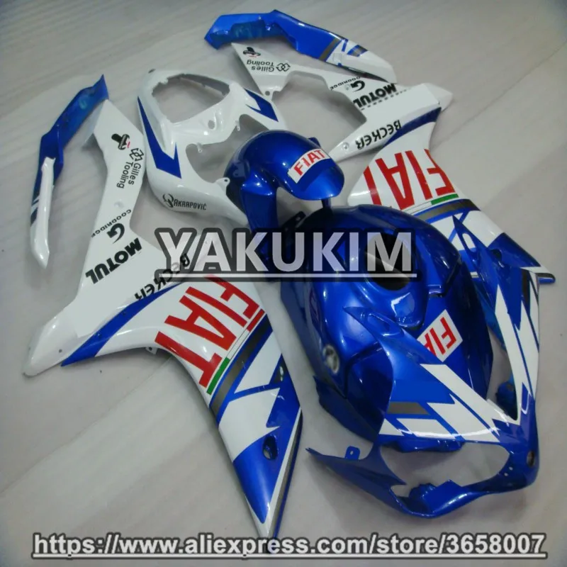 Якуким ABS Инжекционный обтекатель наборы для YAMAHA YZF R1 07 08 2007 2008 YZFR1 YZF1000 мотобайк