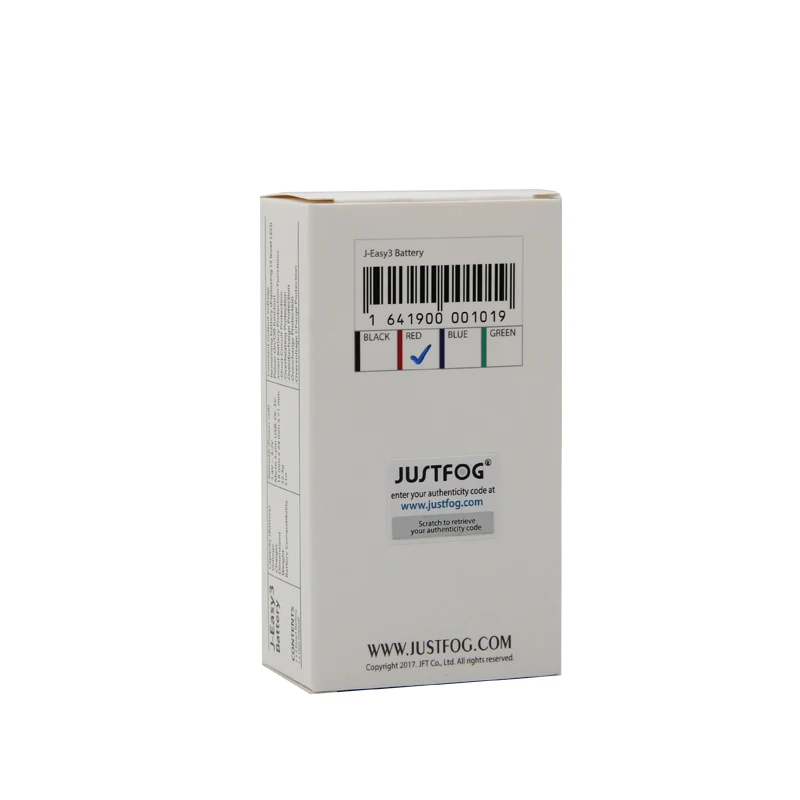 Оригинальный JUSTFOG J Easy 3 батарея vv мод 900mAh с индикаторными лампами для P16A