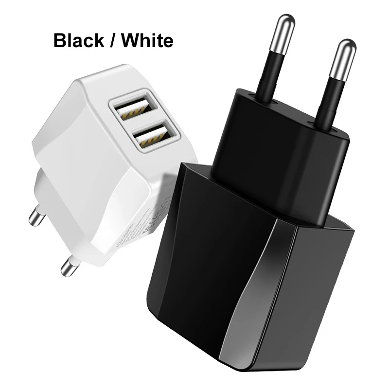 Дорожное зарядное устройство с двумя USB-портами 5 В 2 1 А | Мобильные телефоны и