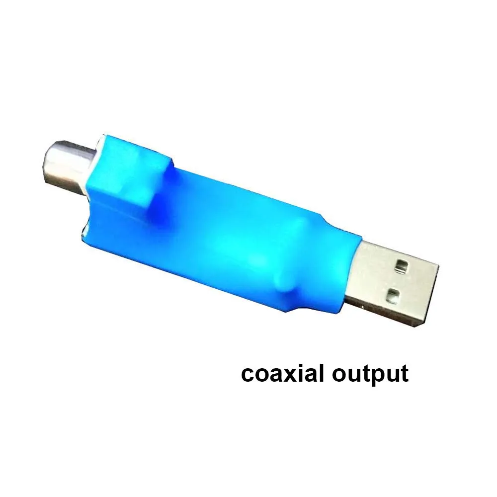 Lusya 1 шт. Портативный USB для цифрового коаксиального волокна выход SPDIF