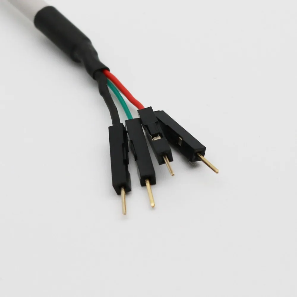 10 шт. 40 см USB 2 0 тип А штекер к 4 контактам 54 мм корпус Адаптер кабель Белый |
