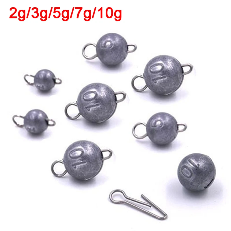 2g/3g/5g/7g/10g крючок для кривошипа легкий разъем Pechelead Sinker Drop Shot Bullet аксессуары