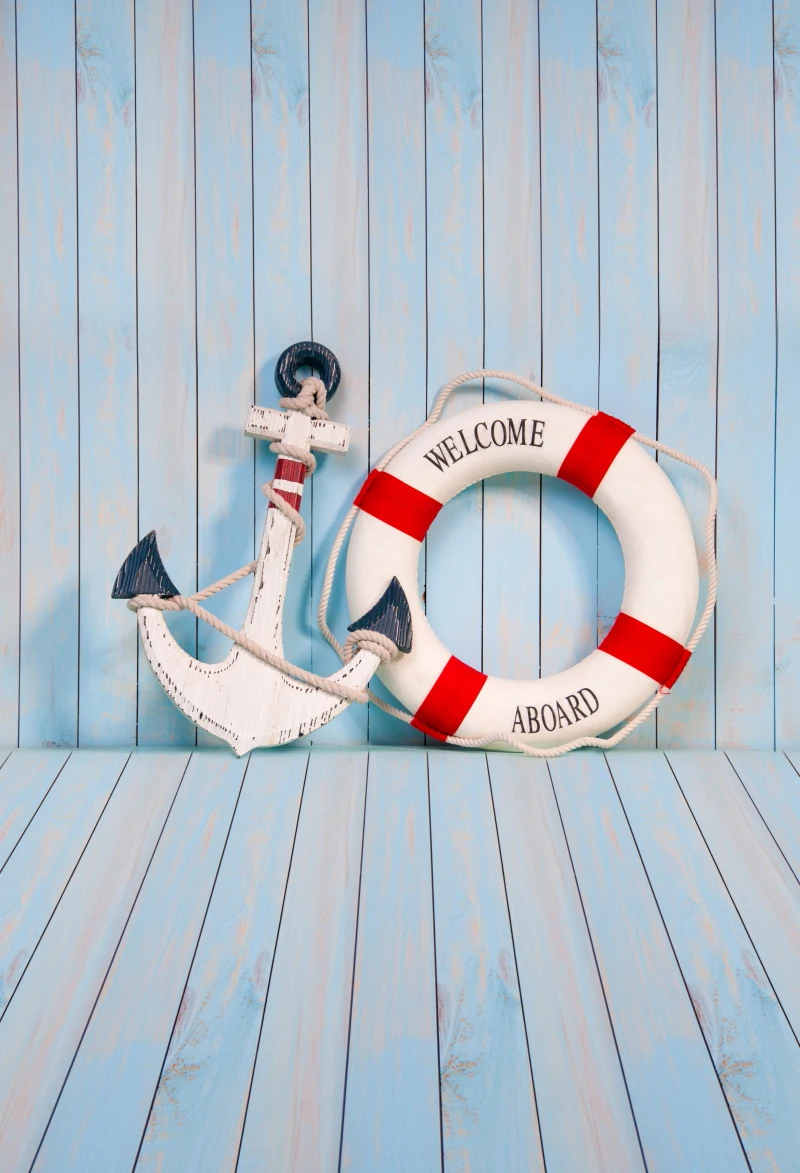 Фотографический фон для детей с изображением летних праздников моря пляжа