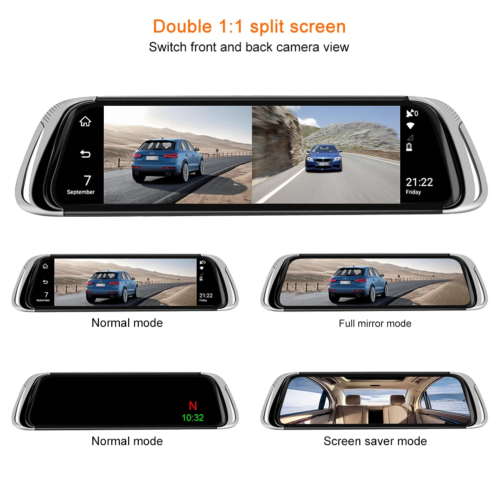 Автомобильный видеорегистратор YANTU 4G Android 10 &quot FHD 1080P ADAS авто регистратор