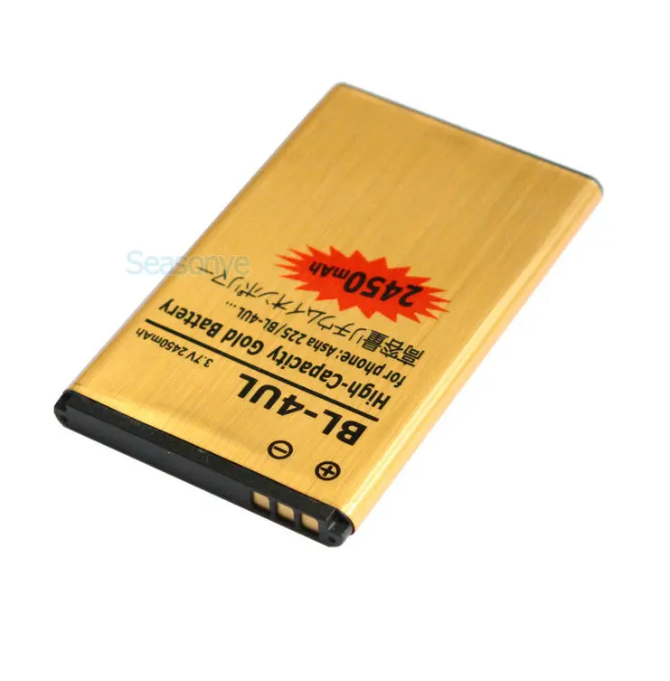 Seasonye 2450mAh BL-4UL / BL 4UL BL4UL Золотая сменная литий-ионная батарея для Nokia Asha 225 Asha225 + код