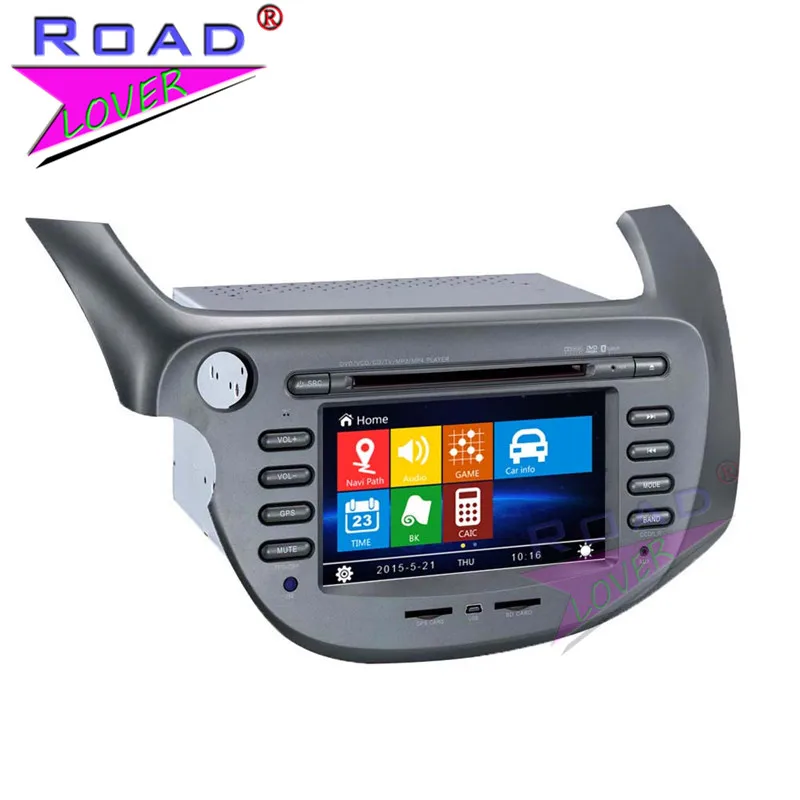 7-дюймовый автомобильный медиацентр TOPNAVI Wince 6 0 DVD-плеер для Honda Fit/Jazz 2007- Stereo GPS Navi