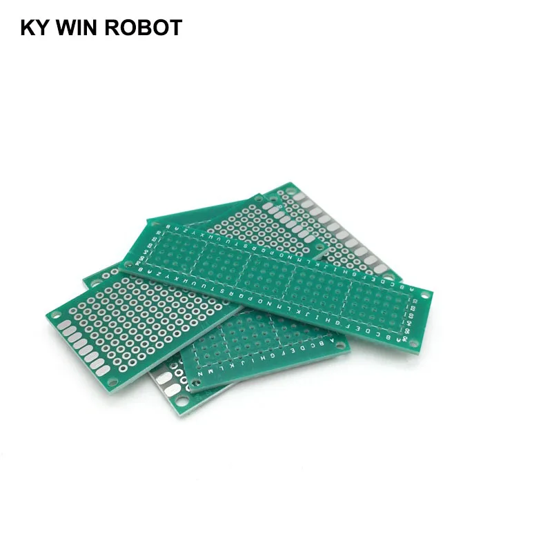 4 шт 2x8 3x7 4x6 5x7 см Односторонний медный Прототип PCB универсальная плата для Arduino |