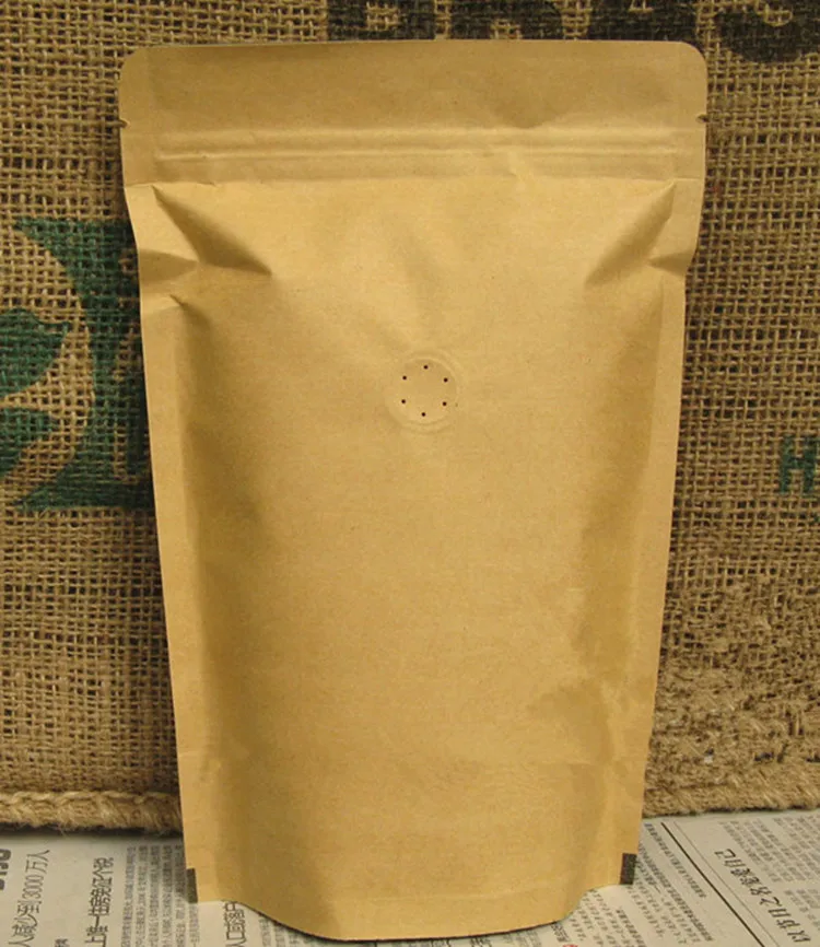 25 шт 50 г ~ 1 кг цветной стоячий клапан из алюминиевой фольги Ziplock мешок кофе