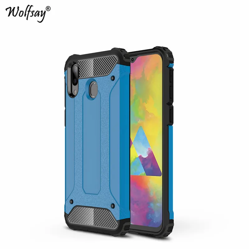 Чехол для Samsung Galaxy M20 противоударный армированный резиновый жесткий чехол