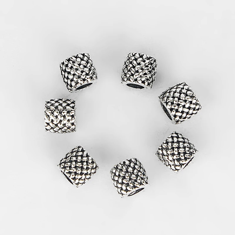 10 шт. Круглые Кожаные Ползунки с саржевым узором | Украшения и аксессуары