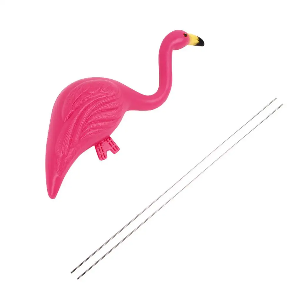 Искусственное украшение для сада Красный/Розовый фламинго пейзаж двора орнамент
