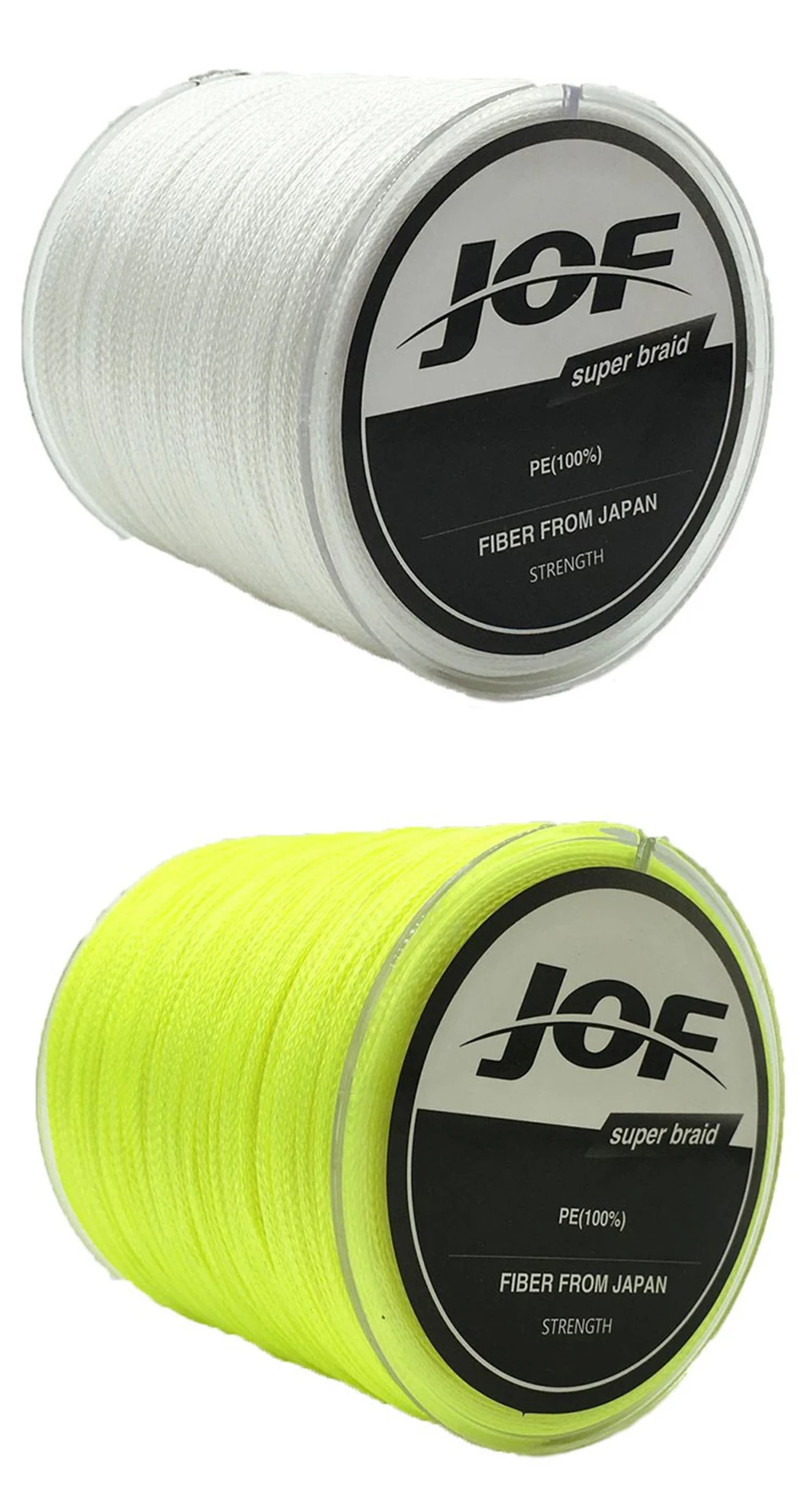 Jof серии 150 м 4 пряди Multifilament Рыбная ловля линии супер сильным pe 4 цвета 8-100LB Плетеный Рыбная ловля линии
