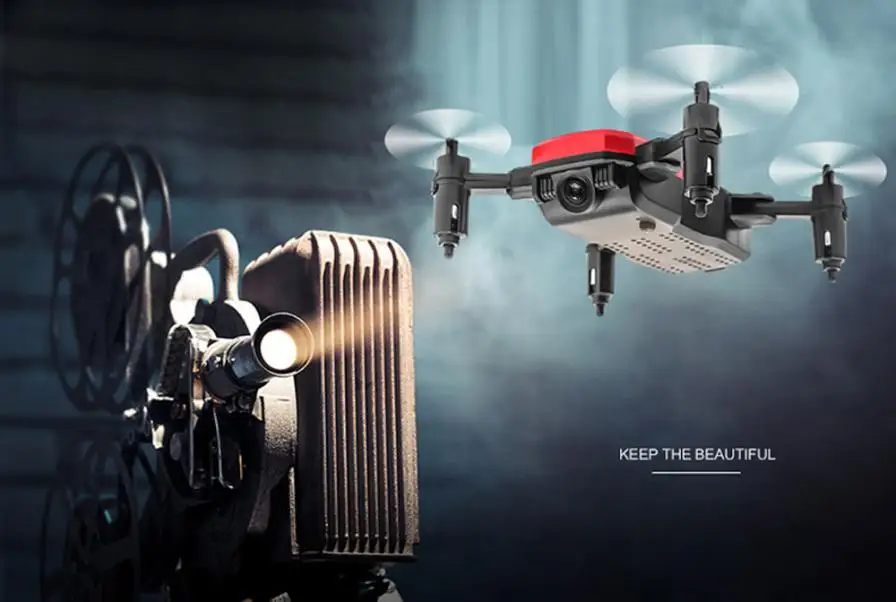CHAMSGEND мини D2WH Складная с поддержкой Wi-Fi FPV 0.3MP HD Камера 2,4G 6-осевой Квадрокоптер с дистанционным управлением Drone игрушки для детей и взрослых подарки