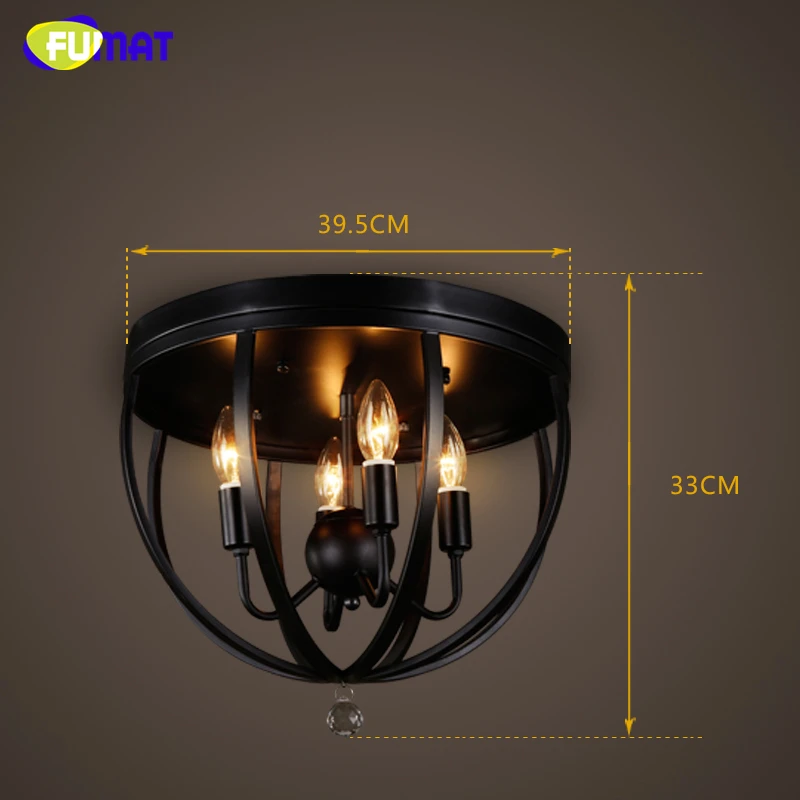 Фумат Лофт винтажный потолочный светильник индустриальный для гостиной