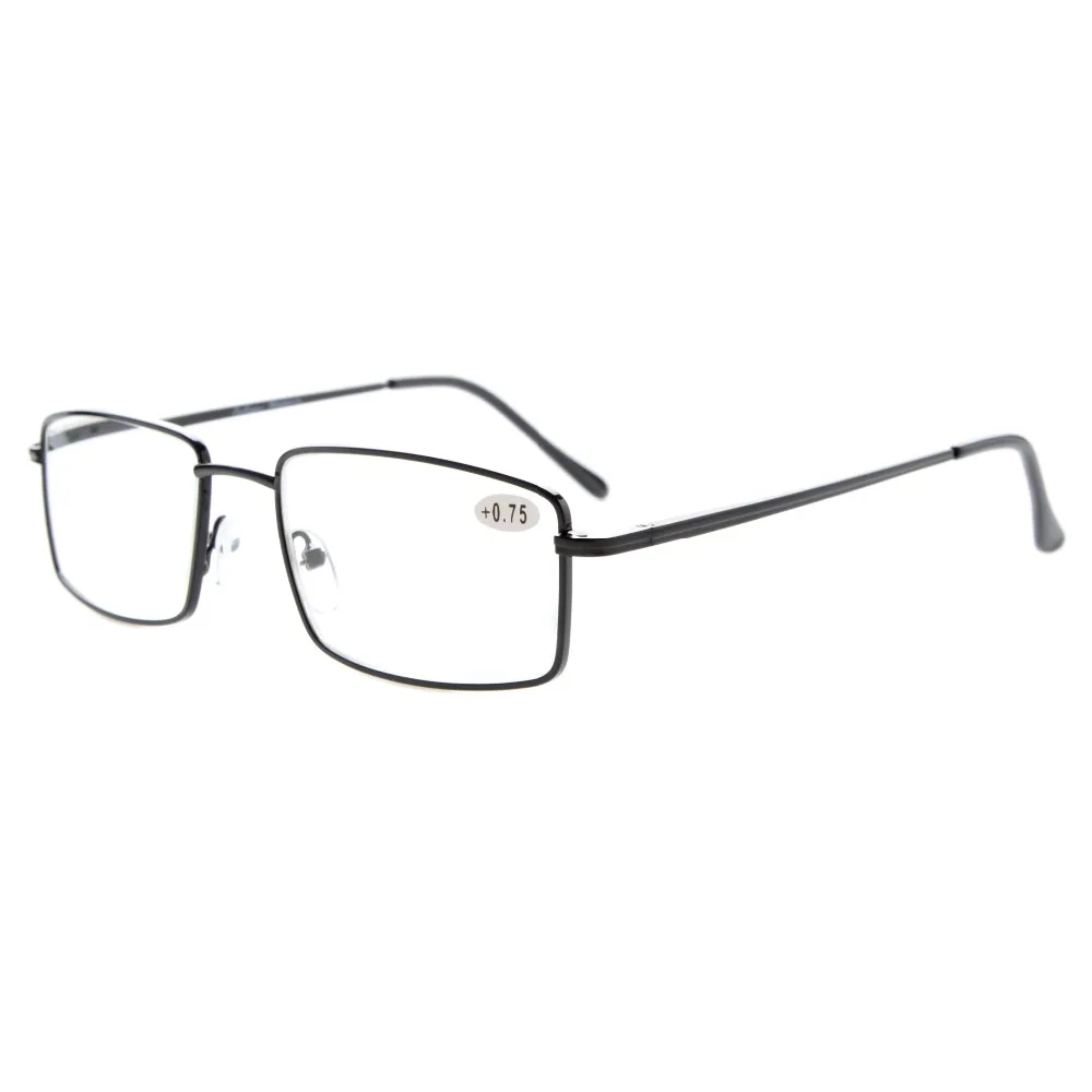 R15023 Eyekepper для чтения прямоугольной пружинная дужка большие металлические очки + 0