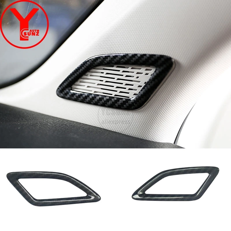

ABS Carbon Fibre A-pillar audio speaker Trim For Skoda KAMIQ 2018 accessories Interior speaker car parts For skoda kamiq YCSUNZ