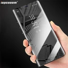 Чехол для Samsung Galaxy J7 Neo J701 J701F J701M Core, прозрачный зеркальный флип-чехол из искусственной кожи для Samsung J7 NXT J701FDS, чехол