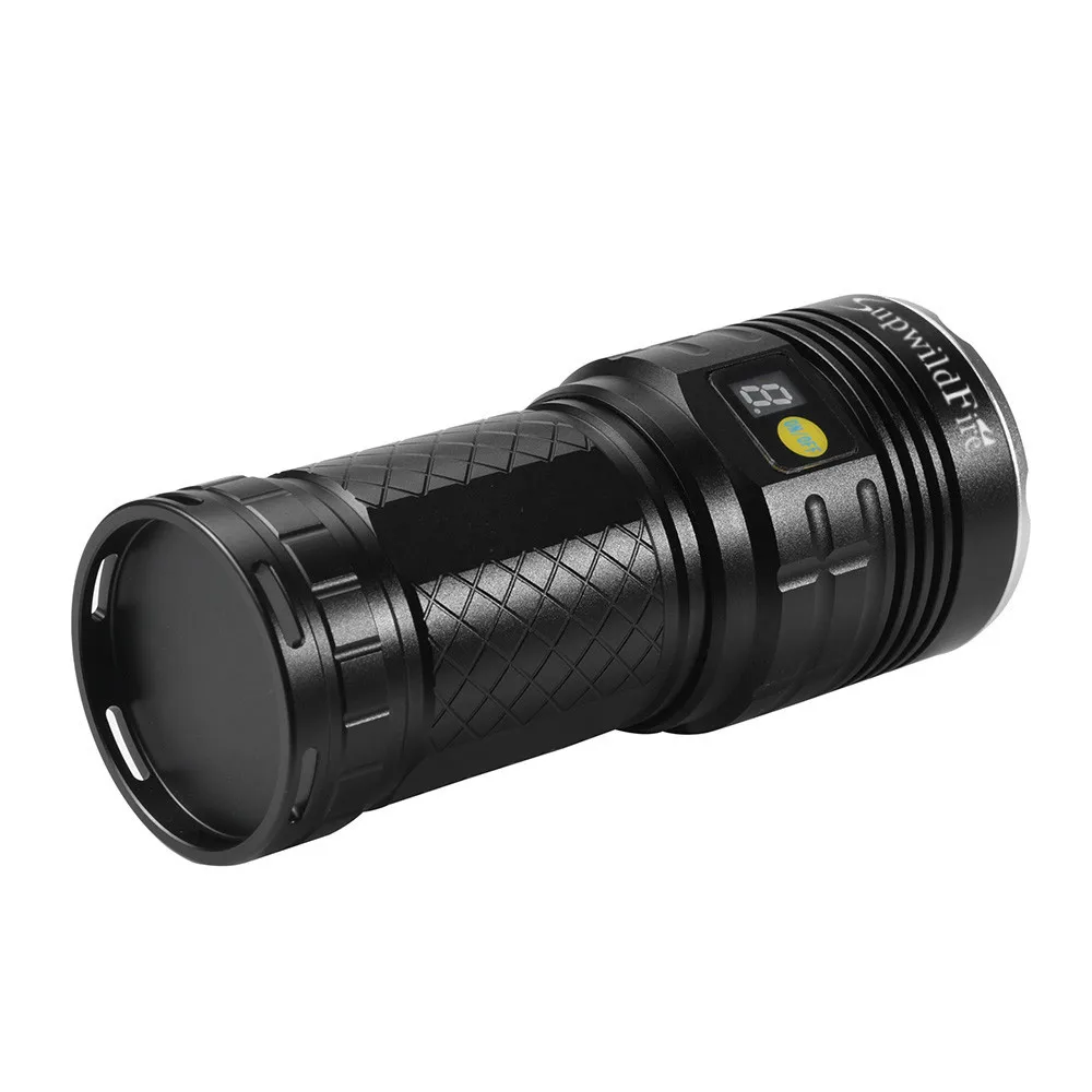 SupwildFire 18 xXM-L T6 светодиодный Мощный фонарик цифровой Дисплей Охота фонарик светодиодный факел лиходарка ручной Linterna Фонарик светодиодный налобный фонарь