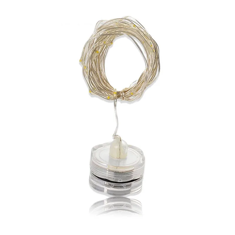 2 м светодиодные медные погружные гирлянды праздничные водонепроницаемые