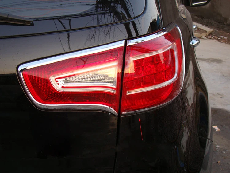 Для Kia Sportage R 2010 2011 2012 2013 2014 ABS хром задний фонарь Крышка лампы отделка hu