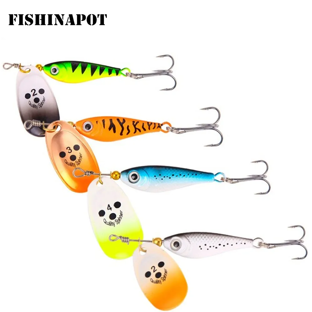 FISHINAPOT 1 шт. 11 г 15 20 Спиннер жесткий наживка Isca Искусственный металлический