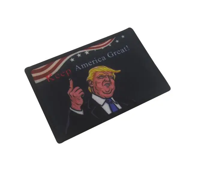 F Вышивка патч Трамп поддерживает тактику США поддерживать боевой дух патч наклейки Логотип Одежда Декоративные значки тканевые наклейки - Цвет: F