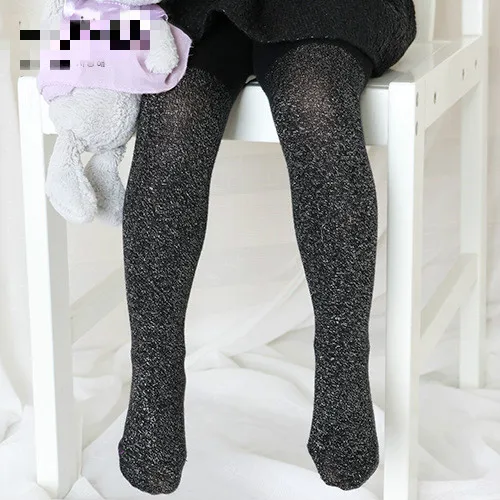 Spring 2016 Korean Girls Cotton Pantyhose Bottoming Stockings Gold and Silver Onions Shining Love 0-3 Years Baby Infant Tights | Детская
