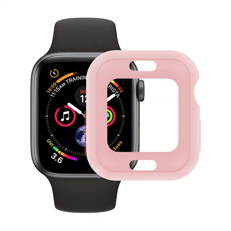 Красочный мягкий чехол протектор для Apple Watch Series 4 ультратонкий защитный чехол против царапин для iWatch 40 мм 44 мм бампер