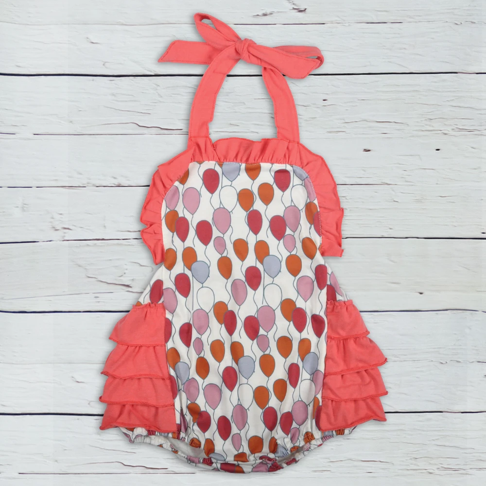 Эксклюзивная Одежда для маленьких девочек с рисунком воздушных шаров хлопковый