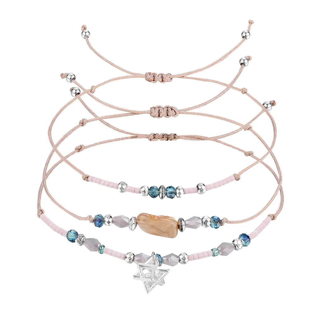 Женский многослойный тканый браслет pandora femme 2019|Цепочки и браслеты| |