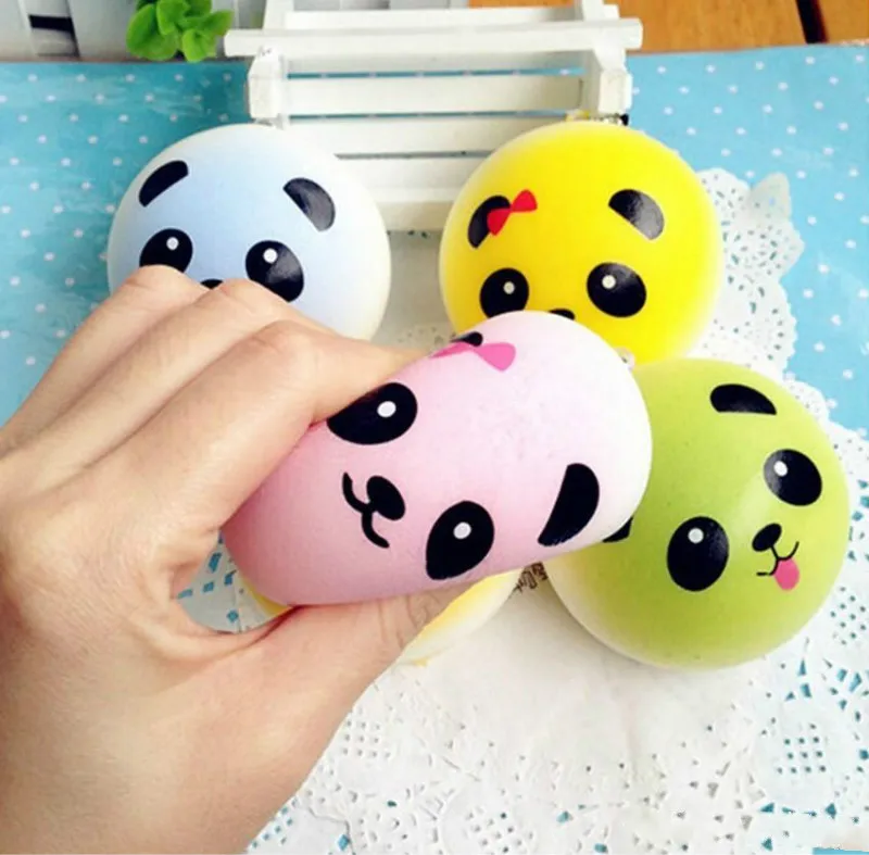 Mskwee 2 шт. 4 см медленно поднимающаяся гигантская панда сжимаемая игрушка милая