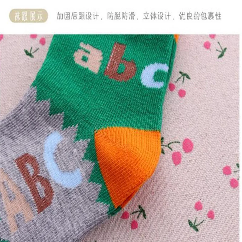 5 пар/лот детские носки коллекция 2017 года весенне-летние хлопковые с буквенным