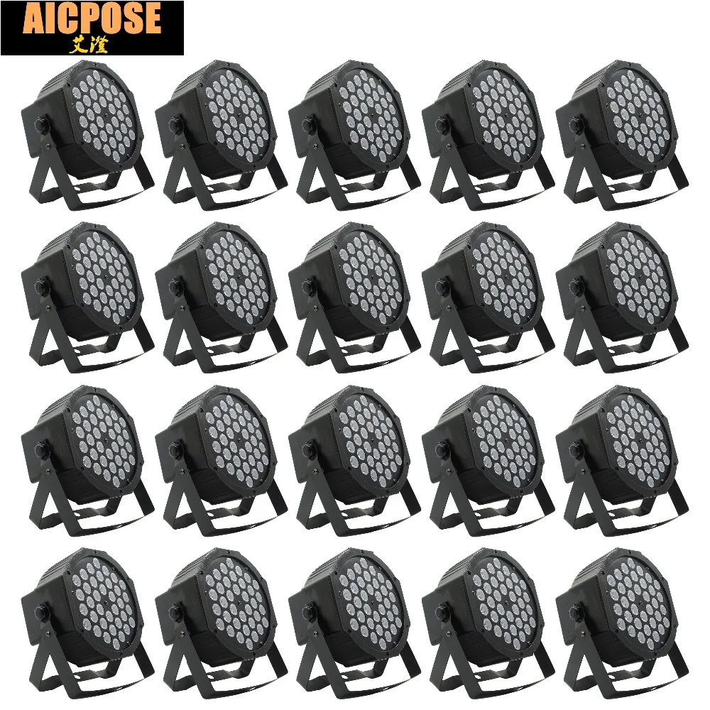 20 шт./лот светодиодный светильник Par 36x3 Вт 36 RGB Светильник с 3/6 каналами DMX512 Master Slave