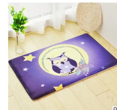 

DINGDIAN Cartoon mat, carpet, thickened flannel doormat, bathroom kitchens, bedding mat, bedside mat.