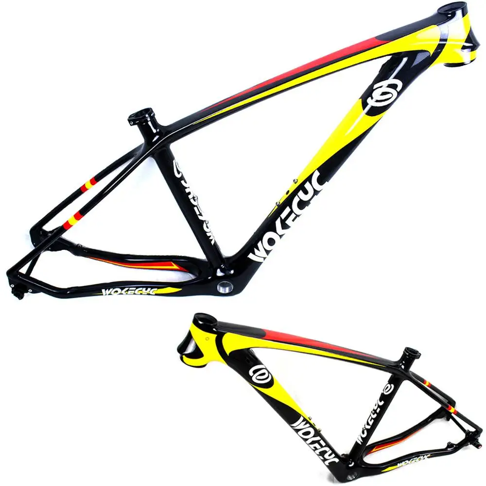 Карбоновая рама для велосипеда MTB углеродная горного 29er 29-дюймовый BSA BB68 желтый