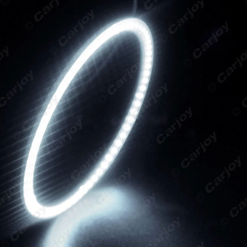 

LEEWA 2pcs White Car DRL 110mm 81SMD LED Headlight COB 81LED Auto LED Halo Ring Angel Eyes Warning Lamps #CA5284