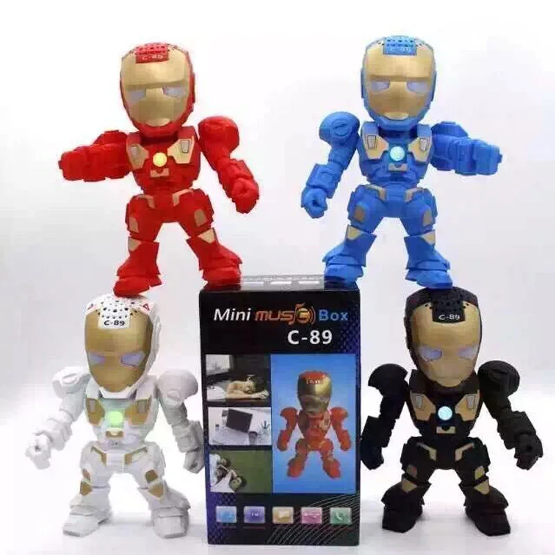 Bluetooth светодиодная мини колонка Портативная звуковая коробка Hi Fi стереоколонка с