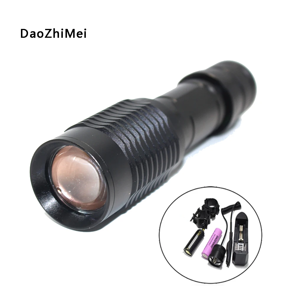 

ИК 850nm ночное видение Масштабируемые ИК инфракрасный водонепроницаемый встряхивание-доказательство светодиодный фонарик с зумом телескоп...