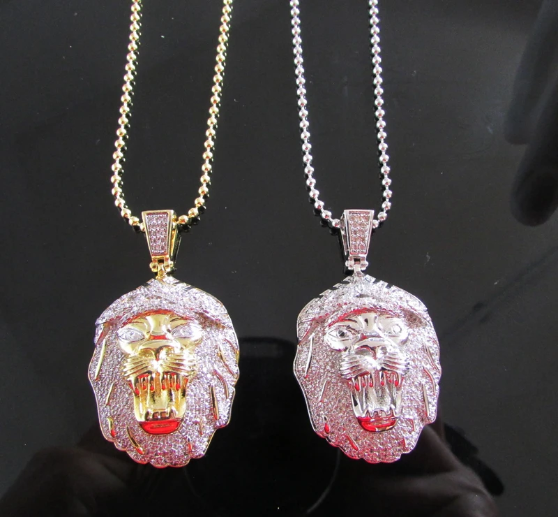 Высокое качество 2016 новый дизайн Золотая/ройдум крутая Мужская цепь bling микро