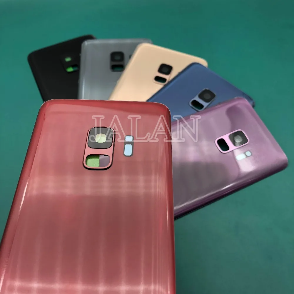 Задняя крышка корпус чехол для Galaxy S9 G960F задняя батарейного отсека с объективом