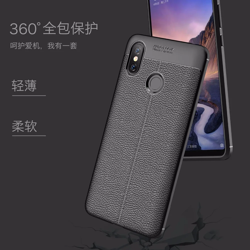 Phone Case For Xiaomi Mi Max 3 Cover Shockproof Silicone Max3 Case+Tempered Glass |