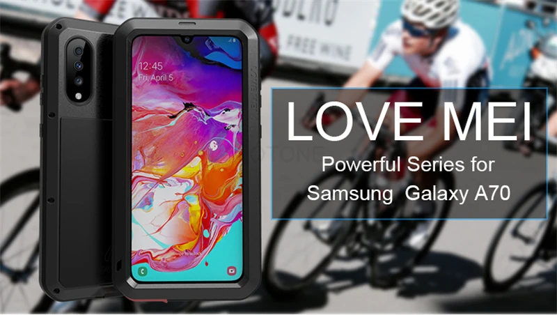 Водонепроницаемый 360 полный корпус защитный чехол для samsung Galaxy A70 чехол противоударный алюминиевый металлический задний чехол для samsung A70 чехол s