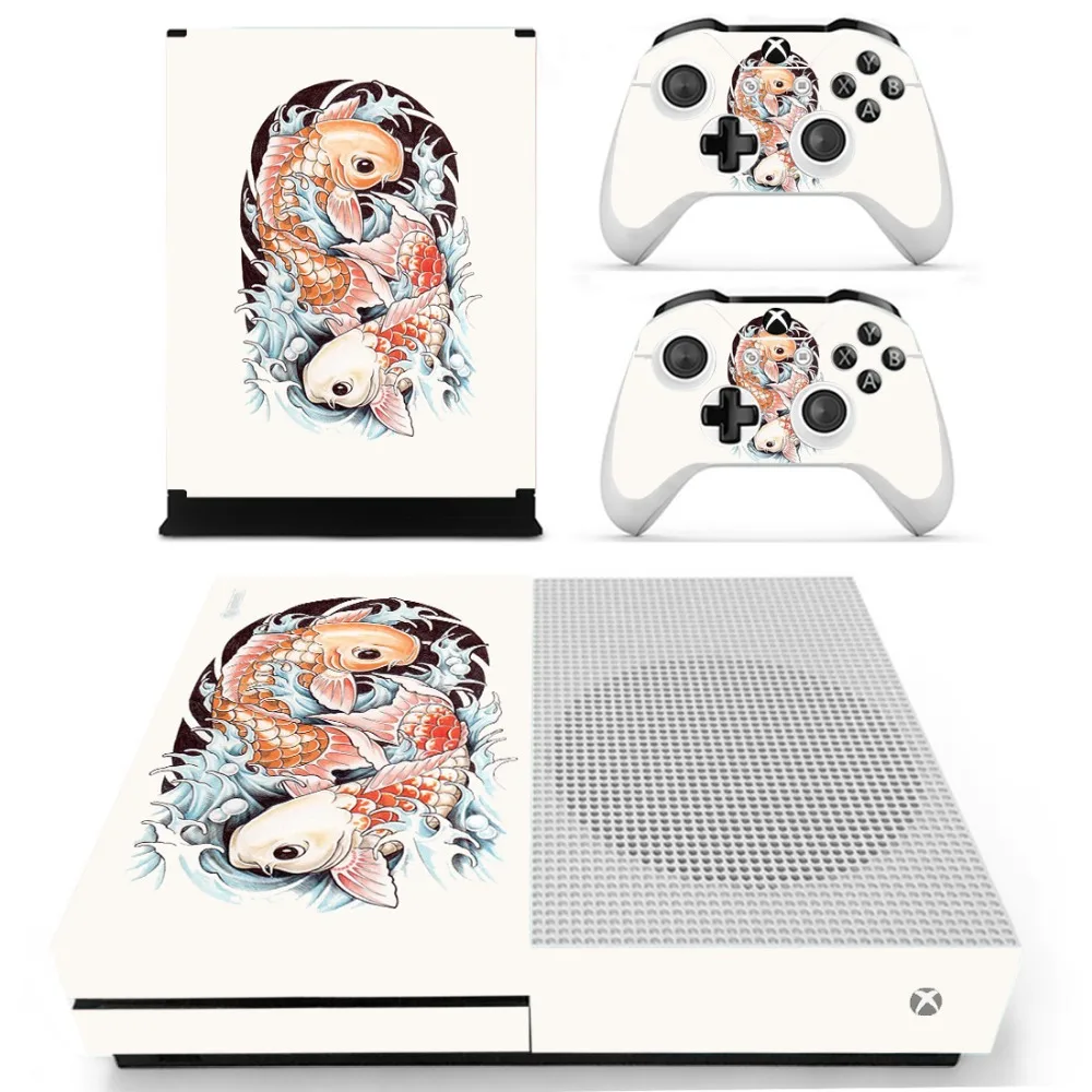 Китайская живопись виниловая кожа наклейки для XBOX One S консоли с двумя