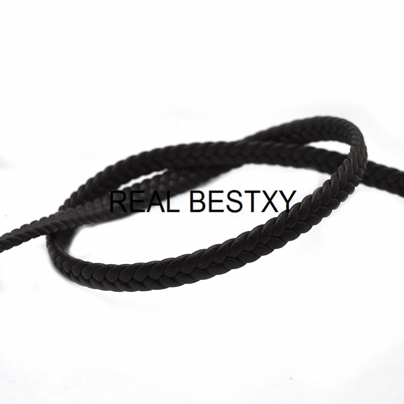 Настоящее BESTXY 1 м/лот 8*3 мм коричневые плоские мягкие кожаные шнуры для ожерелья diy