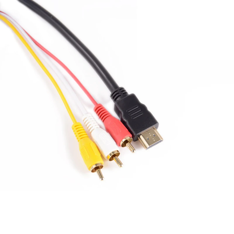 1 5 м HDMI к 3 RCA Штекерный кабель Аудио Видео AV компонентный конвертер адаптер для HDTV