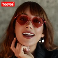 yoovos new arrivals heart sunglasses women mirror vintage eyeglasses retro metal ocean lens fashion uv400 oculos de sol feminino