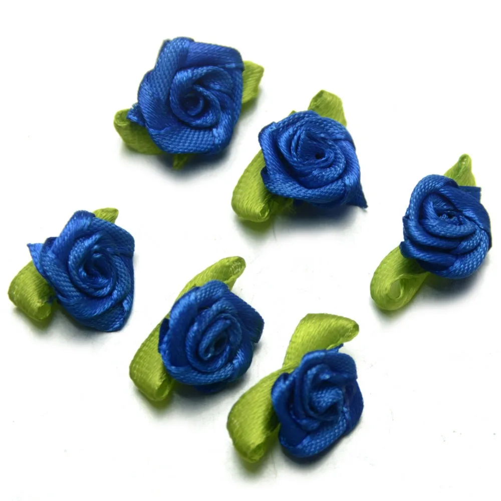 100 шт. лента шелковых роз декор для машины с бантом платье пачка мини розетка дома