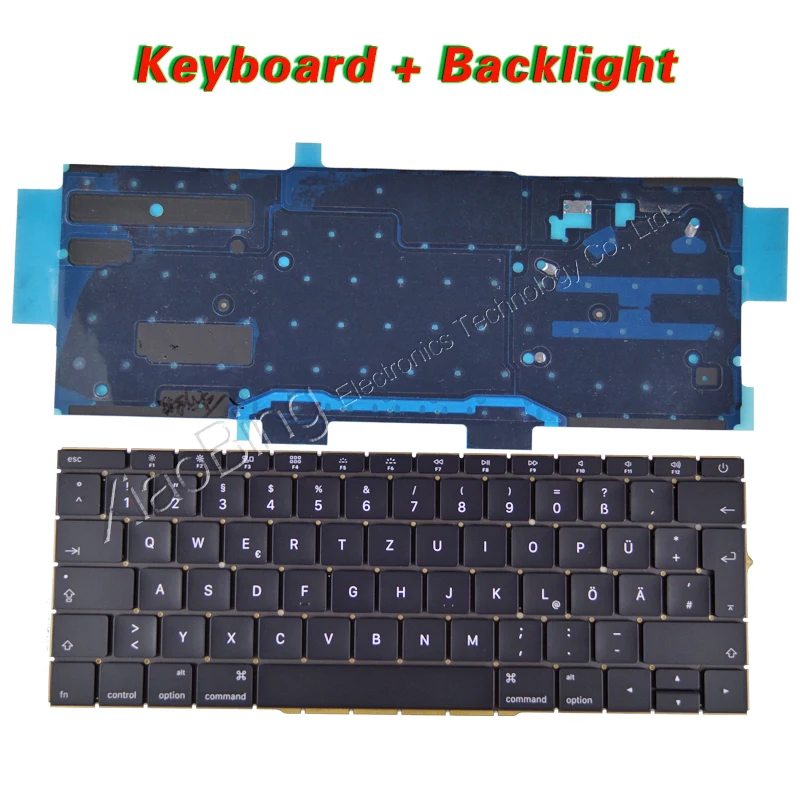 Клавиатура для ноутбука A1708 немецкая клавиатура Macbook Pro Retina 13 дюймов DE с