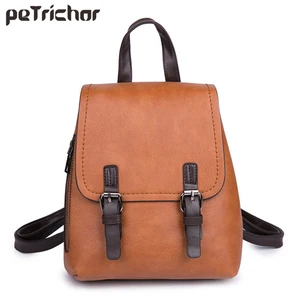 Брендовый дизайнерский женский рюкзак Petrichor, школьная сумка из мягкой синтетической кожи для девочек, женская сумка через плечо, кошелек, маленький женский рюкзак
