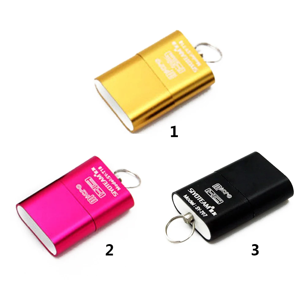 Высокоскоростной интерфейс USB 2 0 Micro TF T Flash кардридер адаптер легкий портативный
